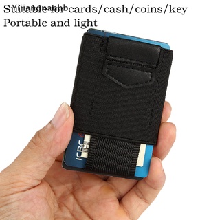 yijiangnanhb bolsillo delantero minimalista edc slim cartera 15 titulares de tarjetas para hombres monedas de efectivo llaves caliente
