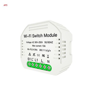 Aps 1 modo Wifi Inteligente Interruptor De Luz Diy Módulo De Relé De control Remoto inalámbrico Para Alexa (1)