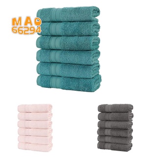 6PC Soft Absorbent and Thick Cotton Towels Soft and Absorbent Hand Towels Bathroom Towels Comfortable Beach Towels B