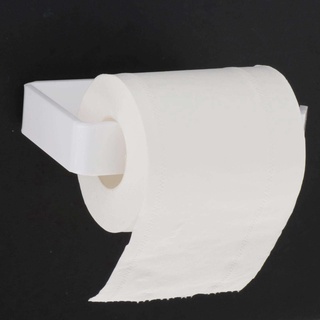 White Toilet Paper Holder Adhesive Acrylic Toilet Roll Holder, for Bathroom