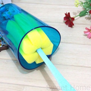 Durable taza botella suave esponja herramienta de limpieza cepillo fregador con mango largo Color aleatorio bigbighouse store (3)