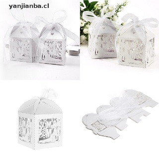 (nuevo**) 10/50/100pcs fiesta de boda favor mr&mrs papel caramelo cajas de regalo con cinta yanjianba.cl