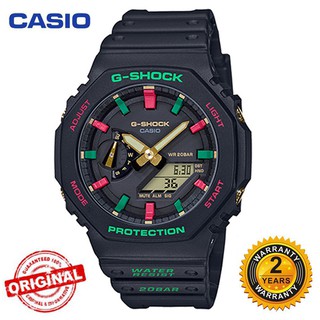 casio reloj deportivo casio g-shock ga2100 hombres deporte cuarzo reloj de pulsera de oro rosa negro ga-2100