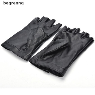 begrenng guantes de motociclistas de cuero punk sin dedos/guantes para motocicleta cl (6)