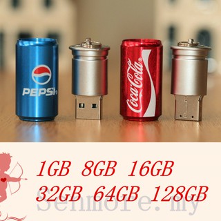 Pendrive 128GB 64GB 32GB 16GB 8GB 1GB novedad bebidas en lata Pen Flash Drive almacenamiento regalo Memory Stick USB 2.0 (2)