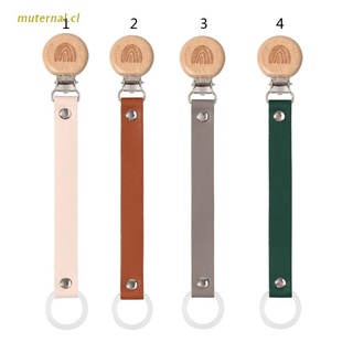 MUT 2020 Genuine Leather Baby Pacifier Clip Chain Soother Nipple Holder Dummy Clip