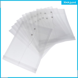 10x A4 Brochure Sleeves, Transparent Sleeves, Clear