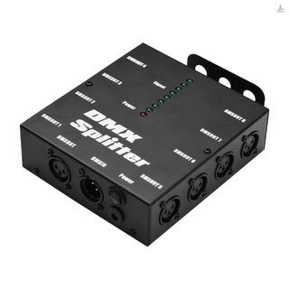 H & A DMX512-Distribuidor Divisor De Señal Óptica (1 Entrada Y Salida Directa , 8 Salidas Independientes Para Control De Luz) (4)