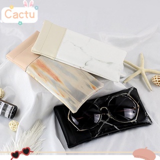 Cactu moda gafas bolsa de almacenamiento miope gafas Protector de gafas de sol caso portátil cuero PU Unisex suave lectura gafas bolsa/Multicolor