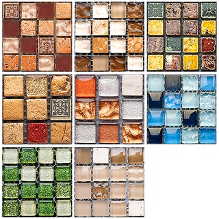 juego de 10 pegatinas para azulejos de pared de mosaico impermeables autoadhesivos