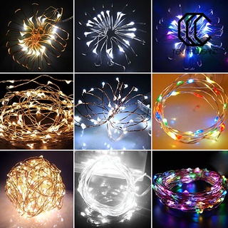 (Diez) Romántico 20 LED De Alambre De Luces De Hadas Estrelladas Cadena Batería Mini