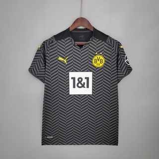 2122 Dortmund Fuera Camisetas Para Hombre Uniformes De Fútbol Traje Camisa # O (AA)