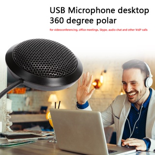 happy_usb omnidireccional 360 pickup micrófono condensador micrófono de escritorio micrófono