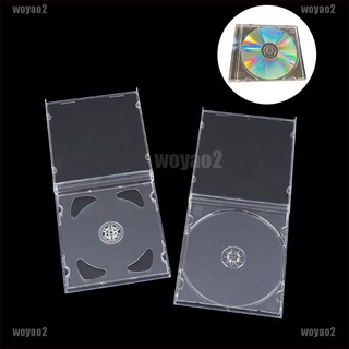 [Woyao] 1 caja de DVD ultrafina estándar transparente paquete de CD portátil caja de almacenamiento de CD