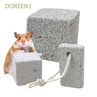 DOREEN1 Squirrel Teeth Molar Stone Hamster Natural Mineral Chew Toys Guinea Pig Pet Dental Care Rabbit Volcanic Stone Safety Chinchilla Pets Supplies