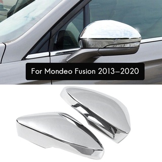 Car Chrome Rear View Mirror Decoration Cover Side Door Mirror Cover Cap for Ford Mondeo Fusion 2013-2020 (2)