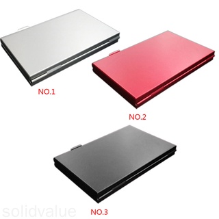 Estuche de transporte de tarjeta de memoria Micro SD TF tarjeta 24 ranuras caja de almacenamiento de aleación de aluminio a prueba de golpes funda protectora solidvalue (8)