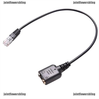 JOCL Dual 3.5mm Female To RJ9 Jack Adapter Convertor PC Headset Telephone Using Cable 210907
