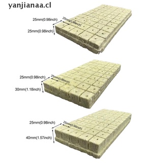 [yanjianaa] 10/50 piezas de cultivo sin suelo, bloque de hojas de lana de roca, levantamiento de semillas, bloque sin suelo cl