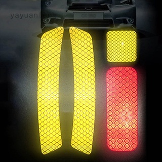 Yayuanfeng cinta reflectante de advertencia para coche, tiras reflectantes, pegatinas reflectoras seguras