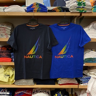 Nueva York Dabao Nautica/Nudica hombres verano algodón Color Logo Casual cuello redondo manga corta camiseta