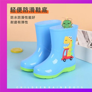 Los niños zapatos de lluvia de los hombres y las mujeres bebé botas de lluvia antideslizante de agua ligera zapatos de goma lindo impermeable dinosaurio de dibujos animados de los niños zapatos de lluvia3347251155.my10.25 (3)