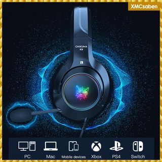 RGB LED Light Gaming Headset Stereo Surround Sound for PS4 PC for iPhone
