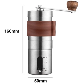 Manual Coffee Grinder,Stainless Steel Coffee Grinder,Hand Crank Bean Mill,Coffee Mill for Home/Office/Traveling