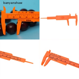 banyanshaw - 1 regla de plástico deslizante (80 mm, calibre vernier, herramientas de medición cl)