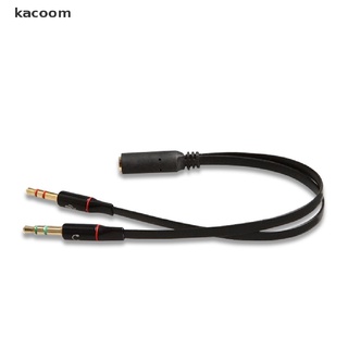 Kacoom Y-Splitter 1 Female to 2 Male 3.5mm Mic Stereo Audio Adapter Audio Cable For PC CL