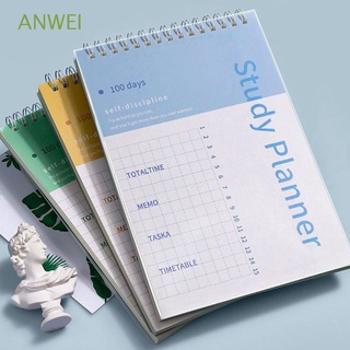 Cuaderno De notas anwei/planificador De objetivo De goma/Agenda/escuela/oficina A5/Notepad Espiral