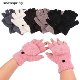 Snowspring Women Fashion Gloves Hand Wrist Warmer Winter Athletic Mittens Fingerless Gloves CL