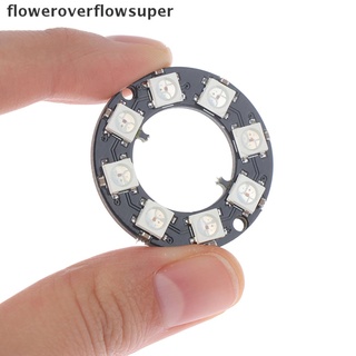 fofs rgb led anillo 8bits leds ws2812 5050 rgb led anillo de la lámpara con controladores integrados caliente