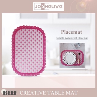 Creative simple lace Waterproof PP mat ins wind cushion table mat BE