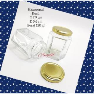 Haxegonal botella de vidrio 100 ML//pequeño botella de vidrio 100 ML. Sy2209