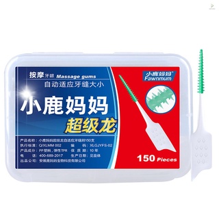 150 pzs palillos de dientes de silicona suave/pinceles dentales/cepillo interdental/herramientas de higiene dental