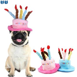 lindas mascotas perro gatos gorras de cumpleaños ajustable pana colorida velas pequeñas/medianas perro sombrero cachorro gatos cosplay disfraz headwear