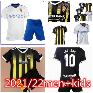 Camiseta De Fútbol 2021 2022 Real Zaragoza SHINJI KAGAWA André Pereira Alberto Soro Futbol 2021/22 Hombre + Niños