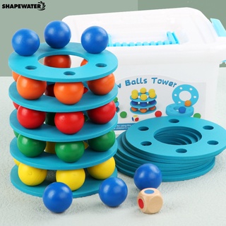 Shapewater Premium textura bloque de construcción bloque de apilamiento de juego alto juguete multifuncional para Kindergarten