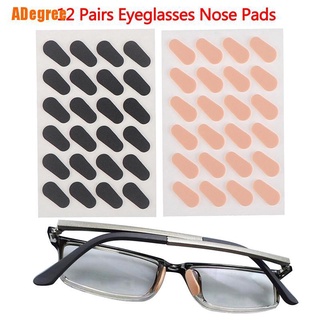 Adegree) 12 pares de almohadillas adhesivas para ojos, suaves, confort, espuma, almohadillas para la nariz