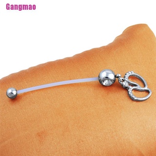 [Gangmao] Navel Piercing Flexible Pregnancy Maternity Ring Body Baby Feet Belly Piercing