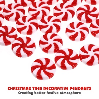 CHARMS 50 colgantes delicados de caramelo exquisitos para decoración de árbol de navidad