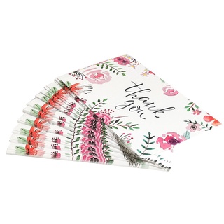 floro 30pcs regalo gracias por su pedido paquete insertos apreciar tarjetas hechas a mano con amor para pequeñas empresas etiquetas de felicitación 3.5x2.1inch tiendas en línea patrón de flores (8)