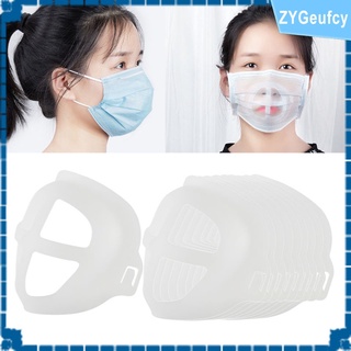 10pcs 3d máscara cara soporte cubierta boca soporte interior soporte marco lavable