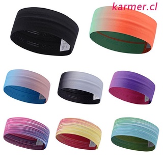 kar3 - diadema absorbente unisex para yoga, color degradado, antideslizante