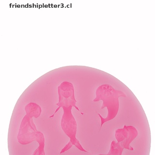 【friendshipletter3.cl】 mermaid silicone fondant cake mould decorating mold chocolate baking tool . (8)