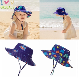 CHARM niños accesorios sombreros y gorras de ala ancha verano UPF 50+ protector solar al aire libre bebé sombrero de sol niño sombrero de cubo