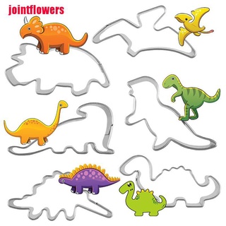 jtcl 6 piezas de acero inoxidable en forma de dinosaurio pastelería galletas cortador de galletas molde para decoración de pasteles jtt (1)