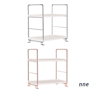 nne. 2 niveles multifunción apilable estante organizador para especias cosméticos cocina baño estante de almacenamiento titular