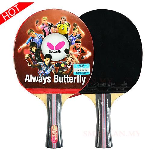 Butterflytable tenis TBC302 raqueta de Ping Pong Bat (mango largo)